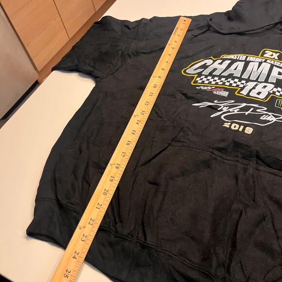 Monster Energy Racing Team 2019 NASCAR Cup Series Champion Hoodie Size XL - Picture 8 of 8